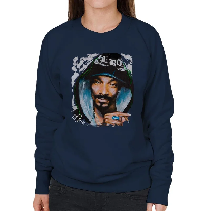 Sidney Maurer Original Portrait Of Snoop Dogg Smoking Women's Sweatshirt Simple Hoodies for Women