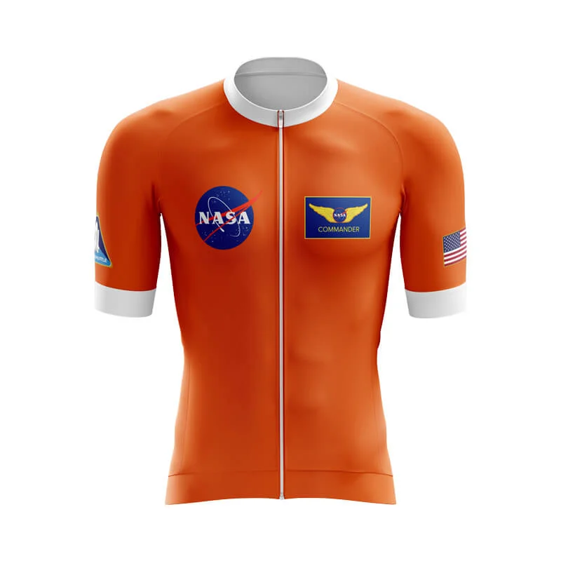 NASA Commander Aero Jerseys (Orange) Lightweight Zip Hoodie