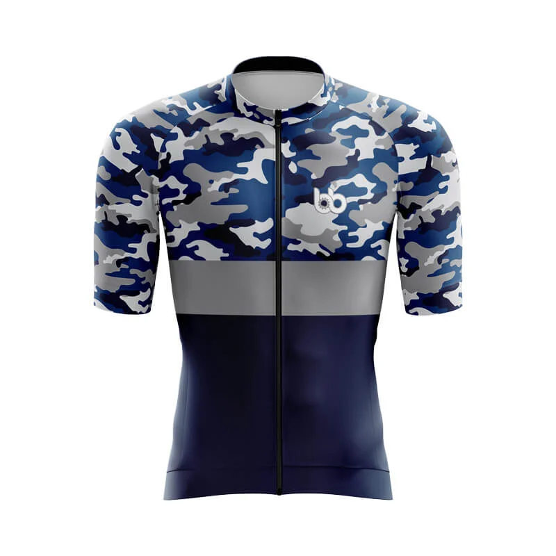 Camouflage Neck Aero Jerseys (V2) (Blue) Hoodies for Streetwear
