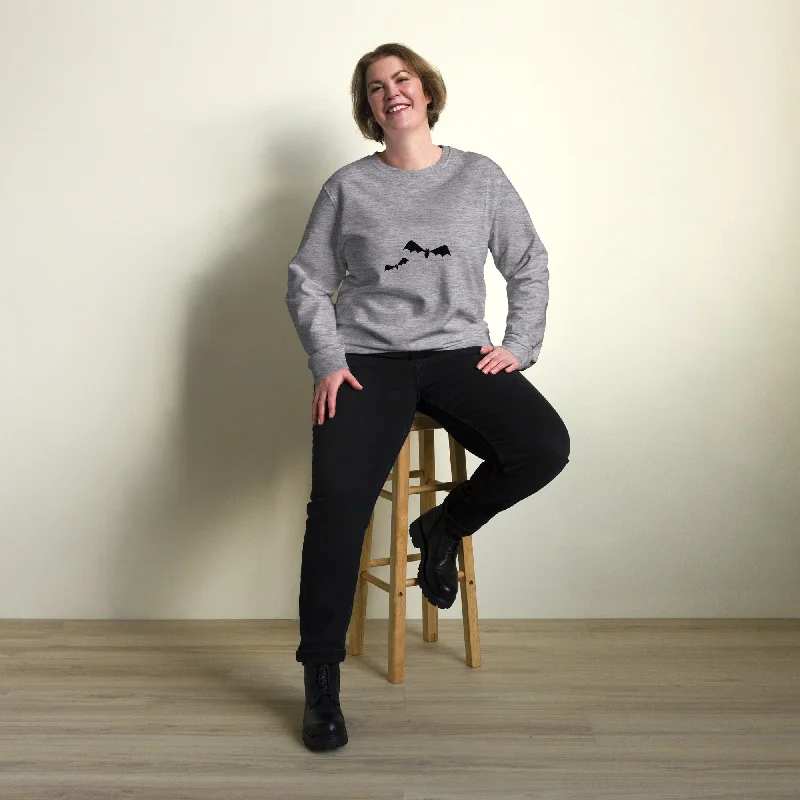 Bats Halloween Graphic Women Organic Sweatshirt Printed Hooded Sweatshirts