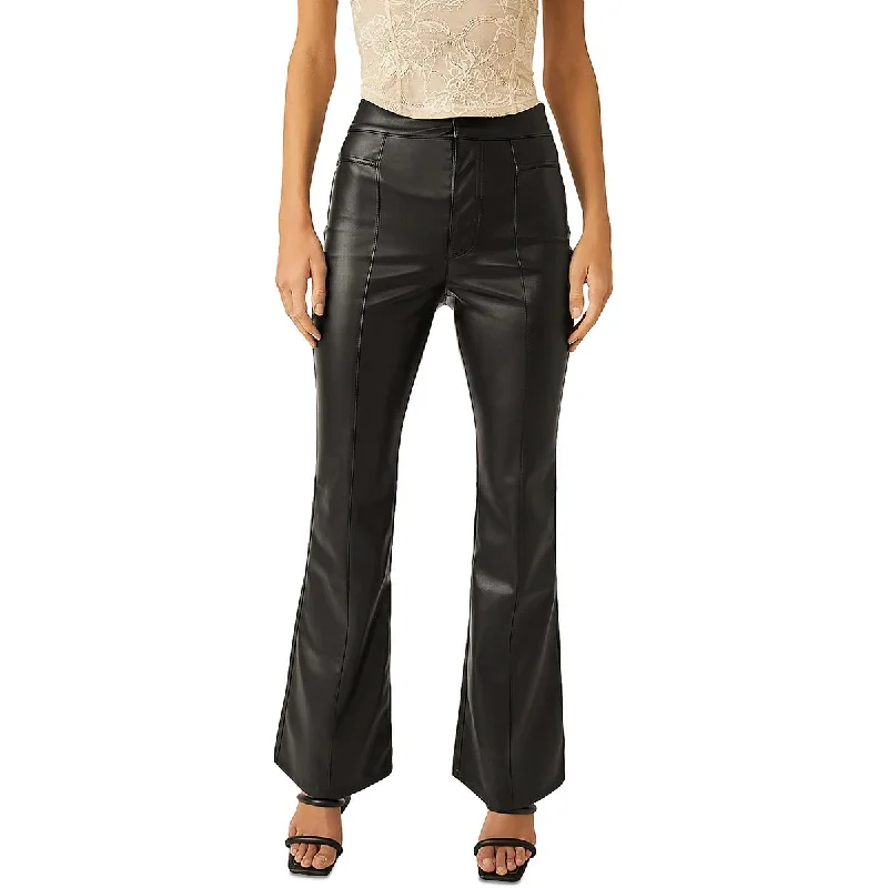 We The Free Womens Uptown Faux Leather High Rise Dress Pants Luxury unclassified dresses