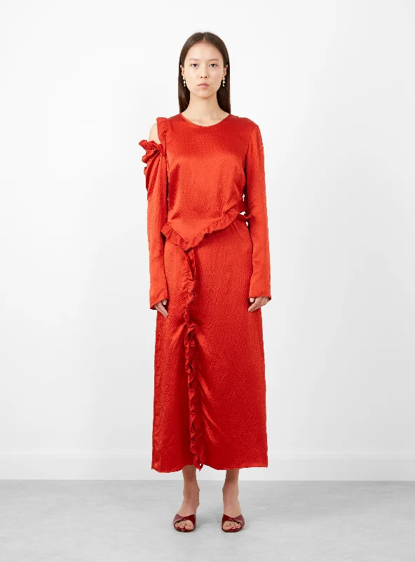 Fontes Dress Tomato Elegant unclassified dresses