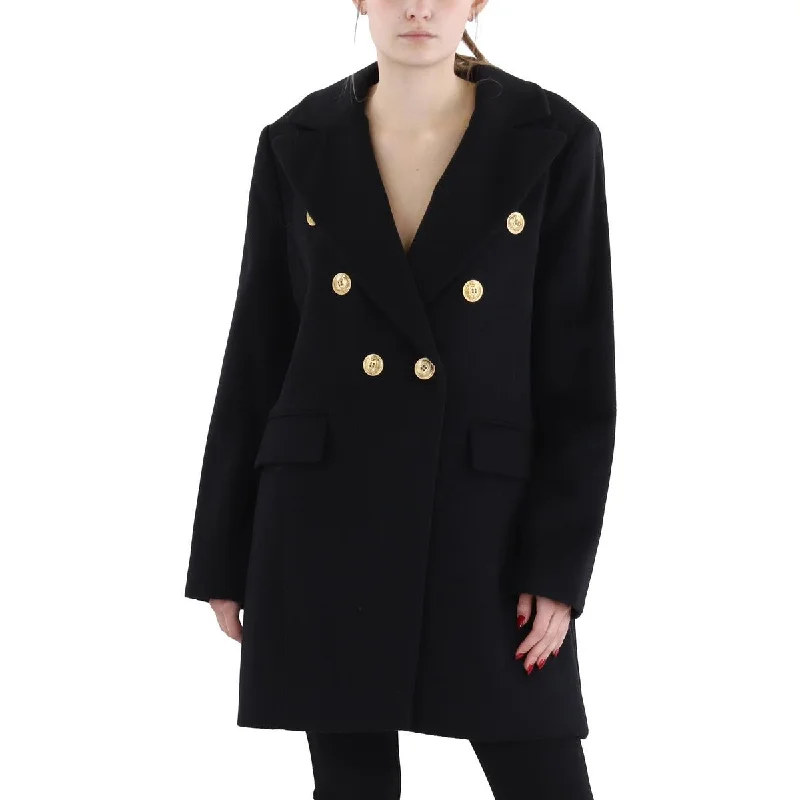 Sam Edelman Womens Wool Midi Pea Coat Stretchy unclassified dresses