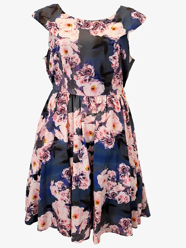 City Chic  Floral A-line Midi Dress Size XS